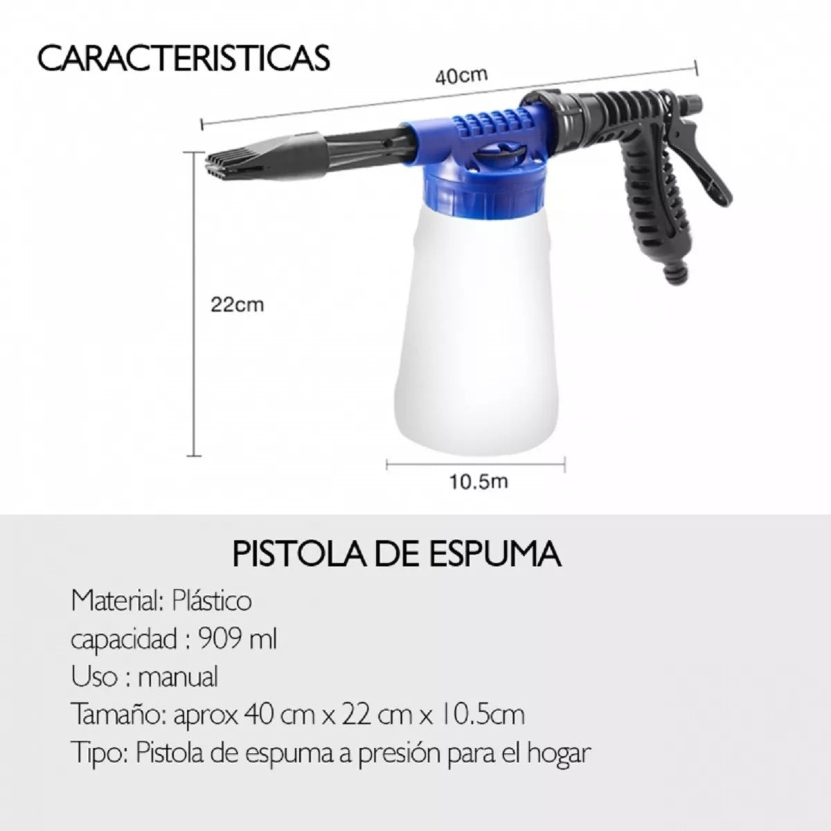 EspumaPro: Pistola Lavado con Espuma sin Esfuerzo