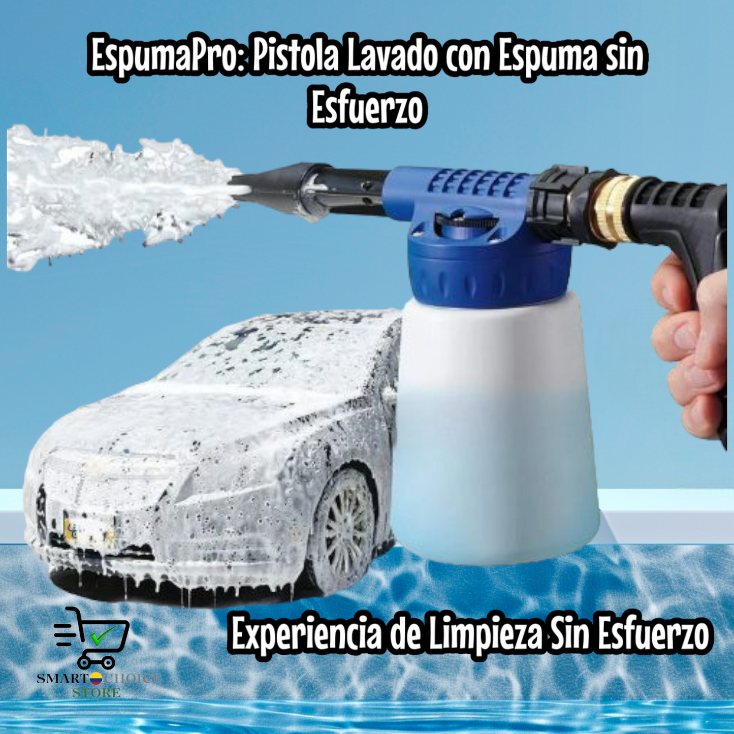 EspumaPro: Pistola Lavado con Espuma sin Esfuerzo