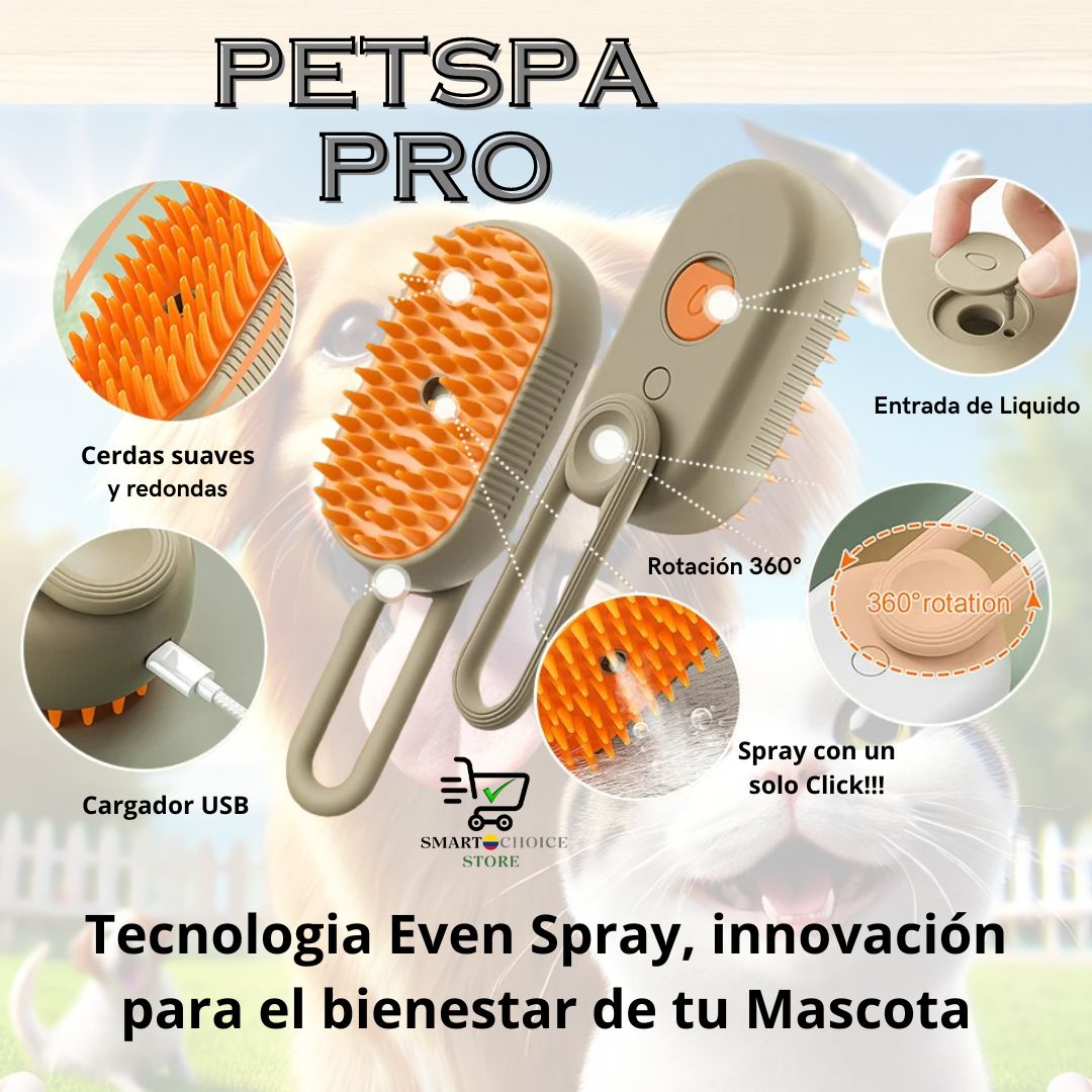 PetSpa Pro Cepillo 3 en 1: Innovación y Cuidado para tu Mascota