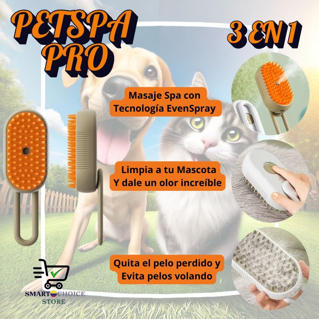 PetSpa Pro Cepillo 3 en 1: Innovación y Cuidado para tu Mascota