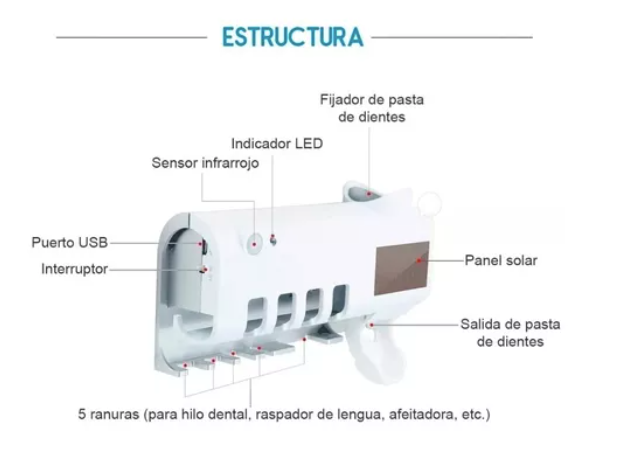 Soporte Esterilizador de cepillos